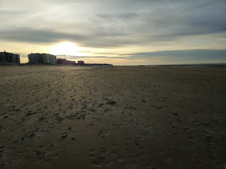 Oostnieuwkerke duinen wandeling in de koude (België)